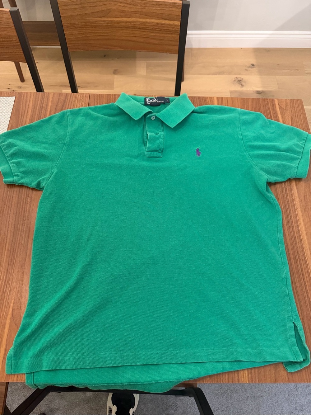 Ralph Lauren Men’s Green Polo with Purple Pony